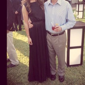 Alice & Olivia black gown open back size XS